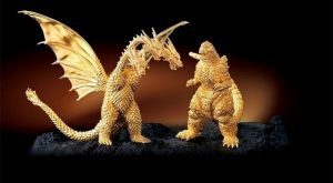 Patung emas Godzilla