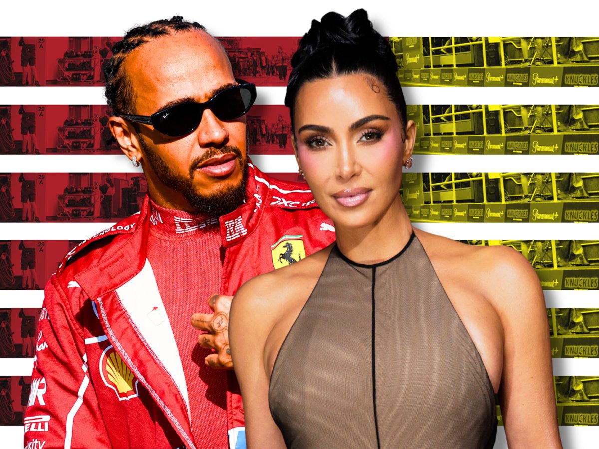 Gaya Kim Kardashian Dukung Lewis Hamilton di F1 Grand Prix Singapura, Tampil Memukau dengan Gaun Pink